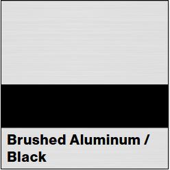 Brushed Aluminum/Black NOMARK PLUS METAL 1/16IN - Rowmark NoMark Plus & Standard Metals